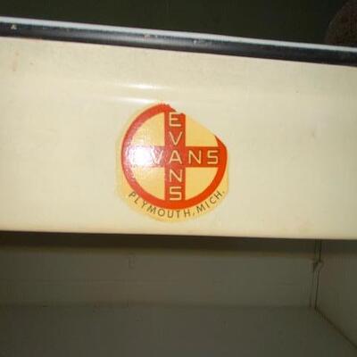 Lot 403 - Vintage Evans Metal storage cabinet