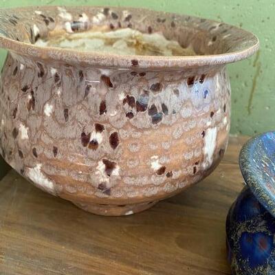 Lot 408 - 2 spittoon shaped planters