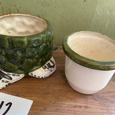 Lot 412- Adorable Turtle Planter
