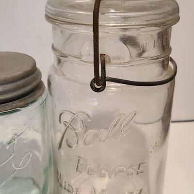 Lot 246: Antique Bottle Lot (Ball Eclipse, Root, Wan-Eta Cocoa, Climax, Vinegar)