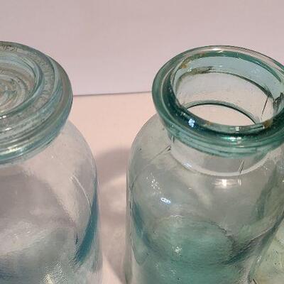 Lot 247: Antique Bottles/Jars  (Union Fruit Jar, Hazel Atlas, Hoods, Fairfax Dairy and more)