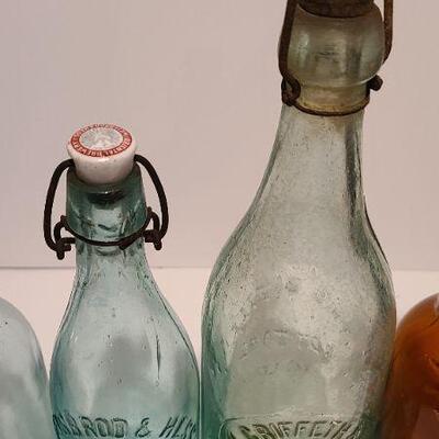 Lot 244: Antique Soda Bottles (Concordville, PA; Weiserbrod & Hess, Griffith, Schuster)