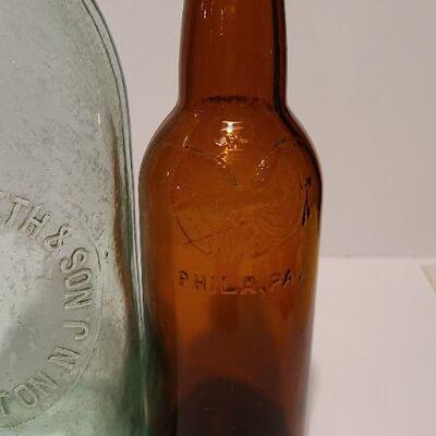 Lot 244: Antique Soda Bottles (Concordville, PA; Weiserbrod & Hess, Griffith, Schuster)