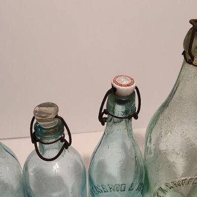 Lot 244: Antique Soda Bottles (Concordville, PA; Weiserbrod & Hess, Griffith, Schuster)
