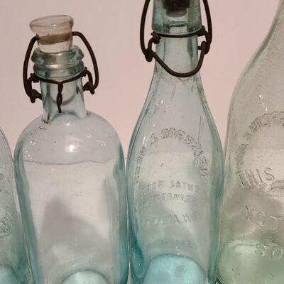 Lot 244: Antique Soda Bottles (Concordville, PA; Weiserbrod & Hess, Griffith, Schuster)
