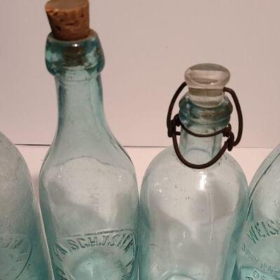 Lot 244: Antique Soda Bottles (Concordville, PA; Weiserbrod & Hess, Griffith, Schuster)