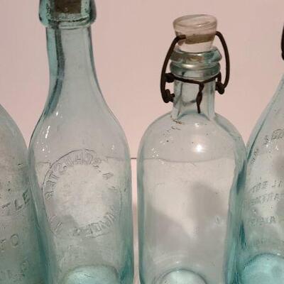 Lot 244: Antique Soda Bottles (Concordville, PA; Weiserbrod & Hess, Griffith, Schuster)