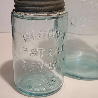 Lot 237: Antique Bottles/Jars ( Large The QUEEN, Zimmer Gloucester, Parkview Newark, Moore Mason)