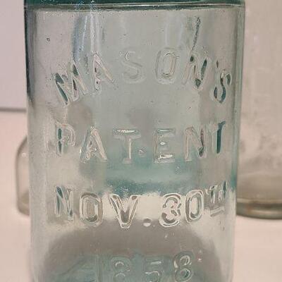 Lot 237: Antique Bottles/Jars ( Large The QUEEN, Zimmer Gloucester, Parkview Newark, Moore Mason)