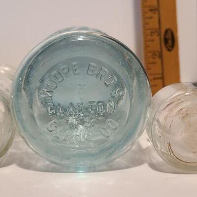 Lot 237: Antique Bottles/Jars ( Large The QUEEN, Zimmer Gloucester, Parkview Newark, Moore Mason)