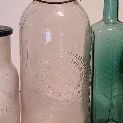 Lot 234: Rare Green LQC Wisharts 1859 Pine Tree Tar Cordial Philadelphia Bottle and More