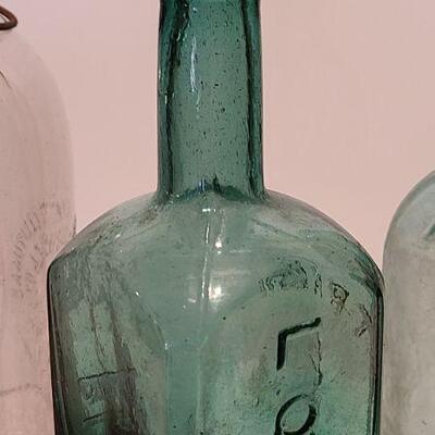 Lot 234: Rare Green LQC Wisharts 1859 Pine Tree Tar Cordial Philadelphia Bottle and More