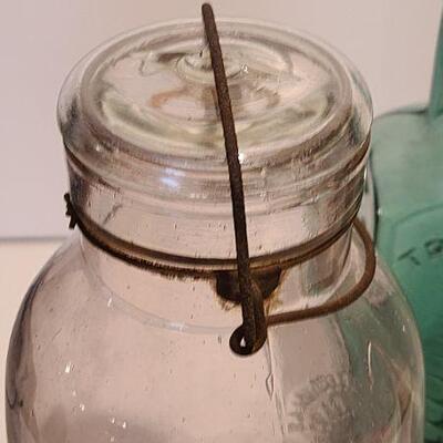 Lot 234: Rare Green LQC Wisharts 1859 Pine Tree Tar Cordial Philadelphia Bottle and More