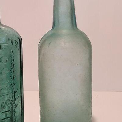 Lot 234: Rare Green LQC Wisharts 1859 Pine Tree Tar Cordial Philadelphia Bottle and More