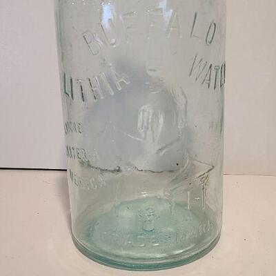 Lot 240: Antique Buffalo Lithia Water Bottle, Early Mason, and Tom McAllister Bottle