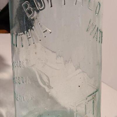 Lot 240: Antique Buffalo Lithia Water Bottle, Early Mason, and Tom McAllister Bottle