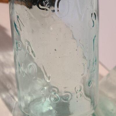 Lot 240: Antique Buffalo Lithia Water Bottle, Early Mason, and Tom McAllister Bottle