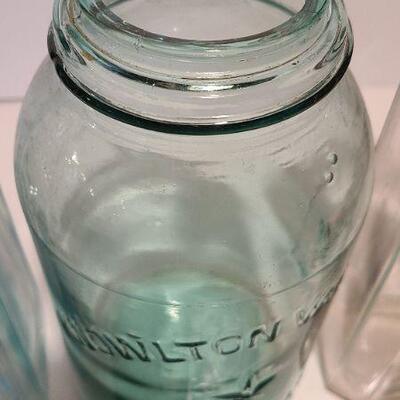 Lot 223: Rare Knowlton Vacuum Fruit Jar Green and More