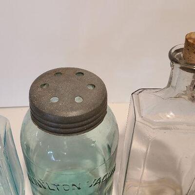 Lot 223: Rare Knowlton Vacuum Fruit Jar Green and More