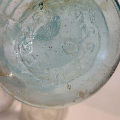 Bottles 222 B: Amber Brighton Place Dairy Bottle/ S. McKee Blue Bottle and More