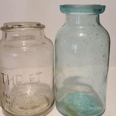 Bottles 222 B: Amber Brighton Place Dairy Bottle/ S. McKee Blue Bottle and More
