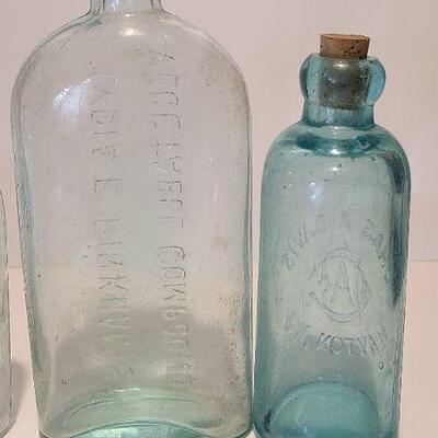 Lot 221: Antique Bottles ( Chas Davis, Lydia Pinkham, Voliter, Calahan & McCrudden