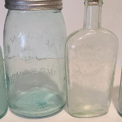 Lot 221: Antique Bottles ( Chas Davis, Lydia Pinkham, Voliter, Calahan & McCrudden