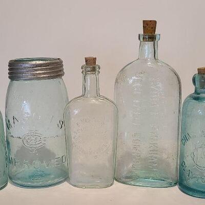 Lot 221: Antique Bottles ( Chas Davis, Lydia Pinkham, Voliter, Calahan & McCrudden