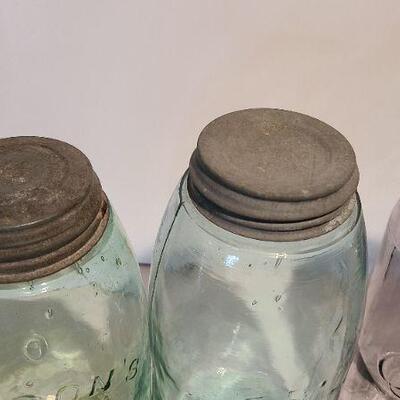 Lot 220: Large Colorful Mason Jars