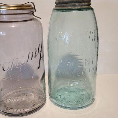 Lot 220: Large Colorful Mason Jars
