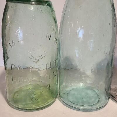 Lot 220: Large Colorful Mason Jars