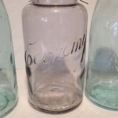 Lot 220: Large Colorful Mason Jars