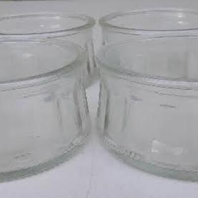 4 Glass Custard Ramekins