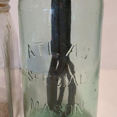 Lot 210: Daisy Churn # 20 Jar and Hoyt Egg Beater Jar