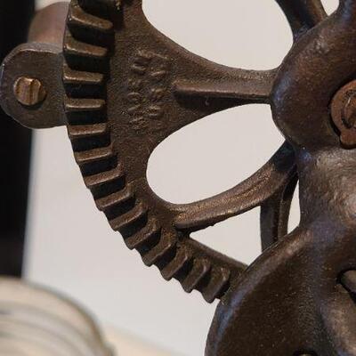 Lot 210: Daisy Churn # 20 Jar and Hoyt Egg Beater Jar