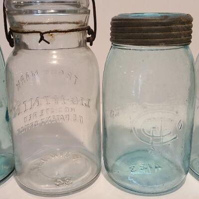 Lot 198: Unique Early Mason and Lightning Jars 