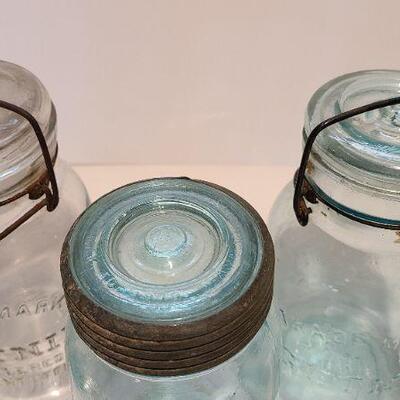 Lot 198: Unique Early Mason and Lightning Jars 