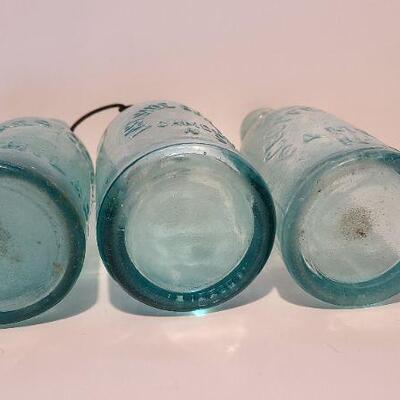 Lot 197: Blue Local Blob Top Soda Bottles ( Mullen, Conner, Eastside, Feiffer)