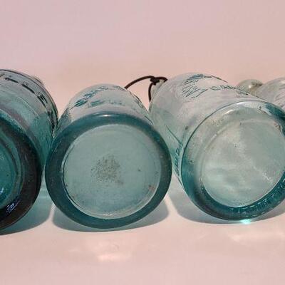 Lot 197: Blue Local Blob Top Soda Bottles ( Mullen, Conner, Eastside, Feiffer)