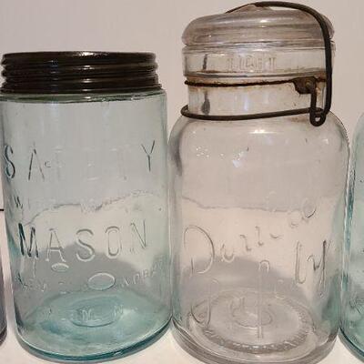 Lot 195 : Double Safety Mason Jar/ Telephonic Mason Jar and more