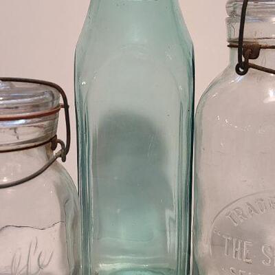 Lot 193: Large Antique Double Safety, Smalley Self Seal, Improved Everlasting Jar 