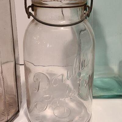 Lot 193: Large Antique Double Safety, Smalley Self Seal, Improved Everlasting Jar 
