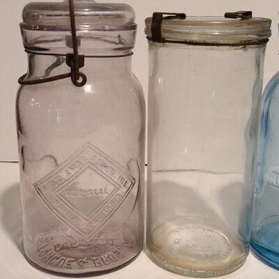 Lot 191: Rare Cornflower Blue Lightning Mason/ AG Smalley Milk Jug Rare