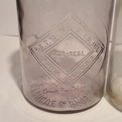 Lot 191: Rare Cornflower Blue Lightning Mason/ AG Smalley Milk Jug Rare