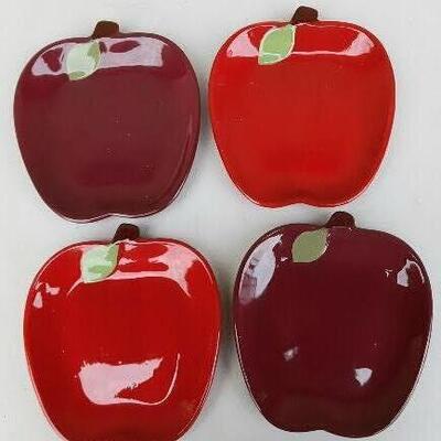 Four Apple Plates