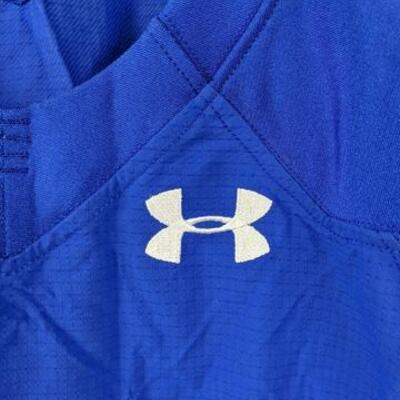 Under Armour Men's Stock ArmourGrid Mesh Practice Football Jersey Blue - New