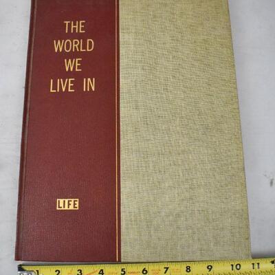 Large Hardcover Book by Life: The World We Live In, 1955 Vintage