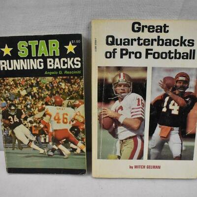 4 Paperback Books, Football & Baseball Stats