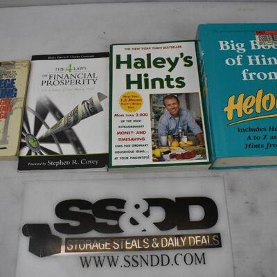 4 Self Help Books: College Thinking -to- Big Book of Hints from Heloise