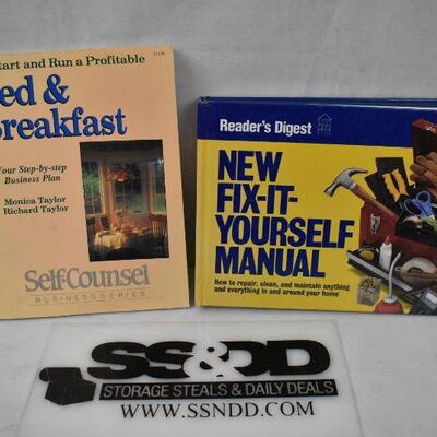 2 Non-Fiction Books: Bed & Breakfast -to- New Fit-It-Yourself Manual